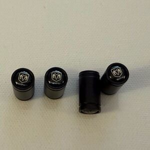 Dodge Valve Stem Caps in Black Set of 4 NWT
